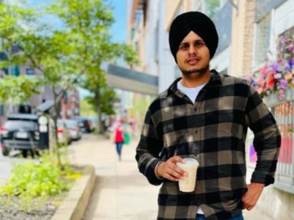 Prabhjot Singh Katri, originally from India, came to Canada in 2017. He died Sept. 5 after being stabbed outside an apartment building in Truro, N.S. (GoFundMe - image credit)