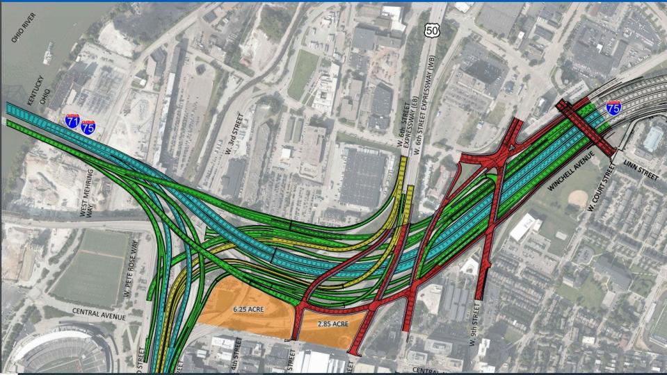 As part of the Brent Spence Bridge Corridor project, Cincinnati city leaders want a new street east of I-75 and a new intersection at Gest Street.