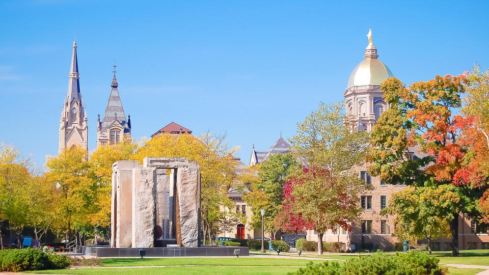 University of Notre Dame in Indiana