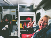 <p>“For a bad time call Elle King,” the singer captioned this pic of herself in the back of an ambulance, after a scary car accident. “I was very lucky to walk away from a car crash with only a bump on the head. I just want to say how grateful I am to be a living person,” she shared. “To feel pain along with joy. These are reminders that we are alive. A drunk driver ran a red light and we t boned right there in the middle of the intersection.” King, who must have been in a cab or Uber, added, “We were charged for the ride.” (Photo: <a rel="nofollow noopener" href="https://www.instagram.com/p/Baava1XlTgs/?taken-by=elleking" target="_blank" data-ylk="slk:Elle King via Instagram;elm:context_link;itc:0;sec:content-canvas" class="link ">Elle King via Instagram</a>) </p>