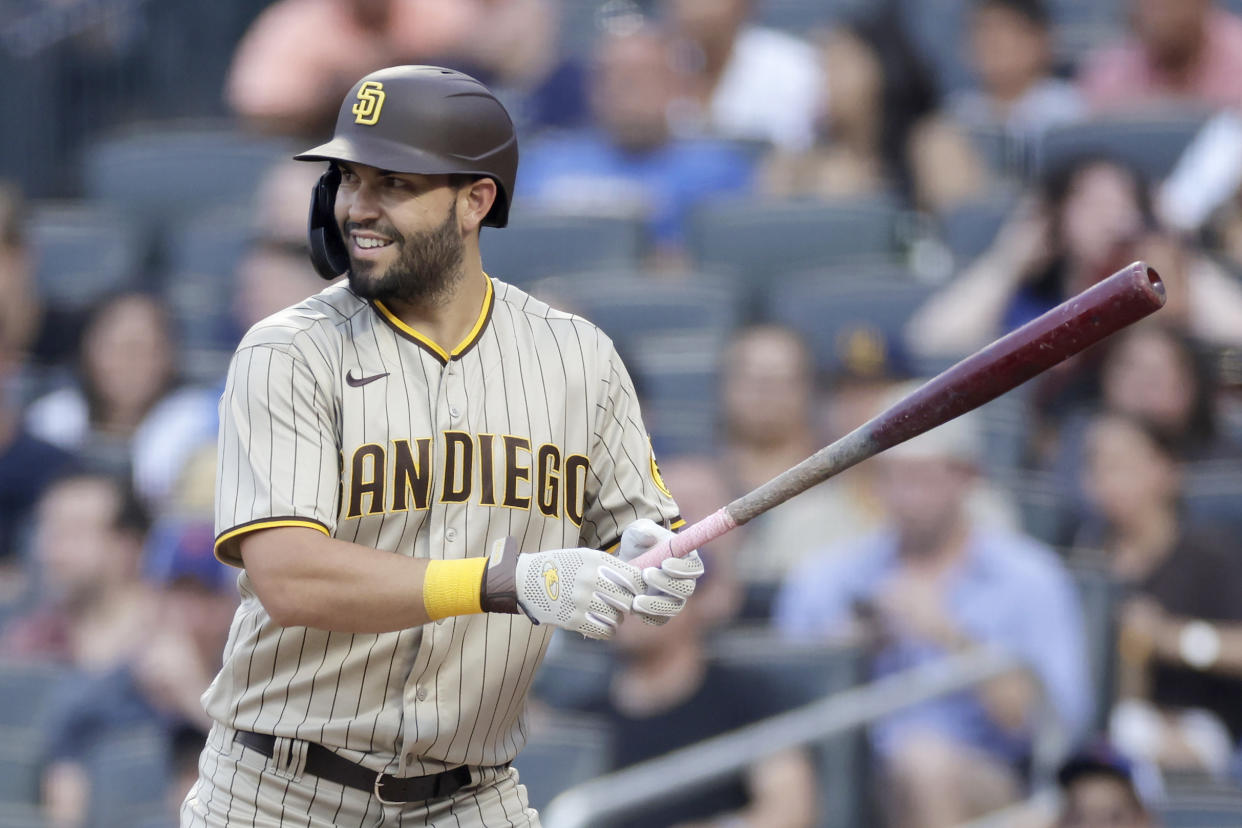 Eric Hosmer announced his retirement from Major League Baseball on Wednesday. (Photo by Adam Hunger/Getty Images)