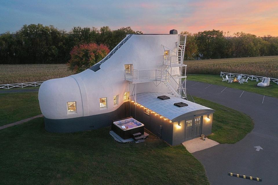 The historic Haines Shoe House in Hellam Township.