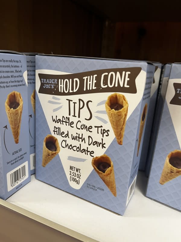 Hold the Cone Waffle Cone Tips Filled with Dark Chocolate<p>Courtesy of Jessica Wrubel</p>