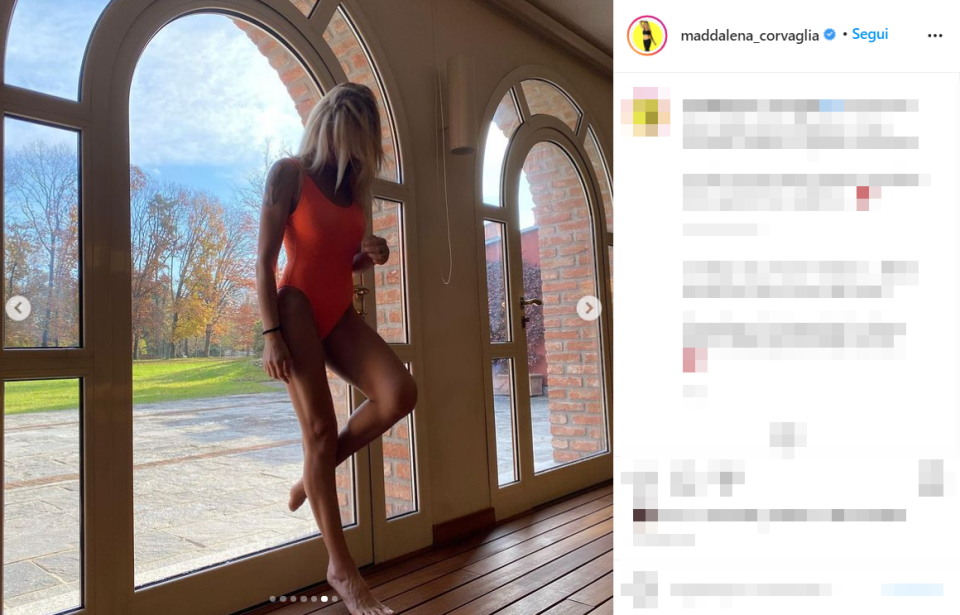 <p>Classe ’80, la Corvaglia si presenta sui social con un fisico mozzafiato che è la dimostrazione di come gli esercizi fisici che insegna diano ottimi risultati. "Che gambe", "Bella Maddy", "Top", scrivono i suoi follower sotto il post Instagram che ha fatto boom di like.</p> 