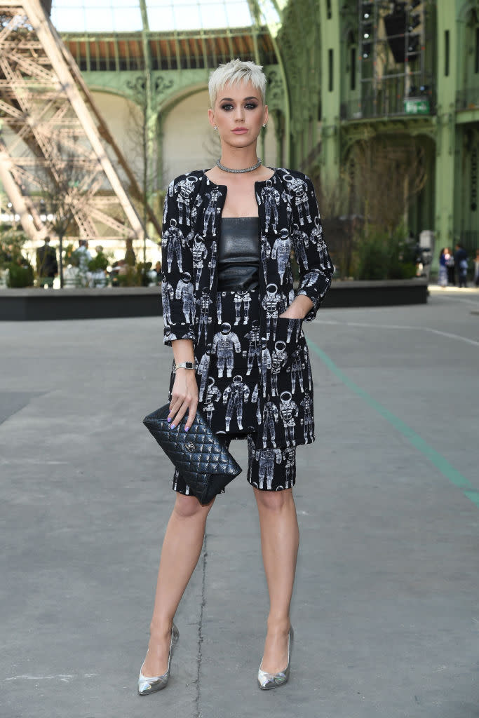 Katy Perry at the Chanel show