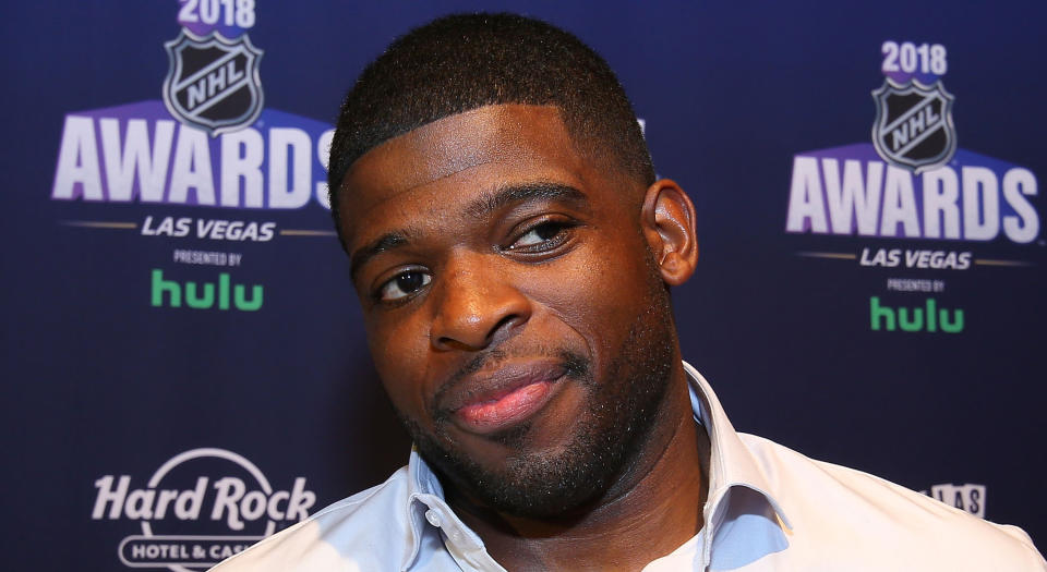 P.K. Subban got a pretty solid fade from his new girlfriend. (Andre Ringuette/NHLI via Getty Images)