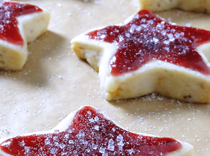 Sugar Plum Shortbread Christmas Cookies