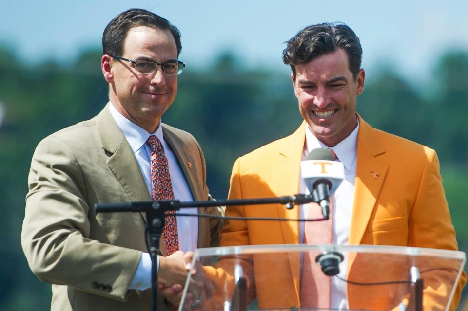 Former Tennessee athletics director John Currie targeted Tony Vitello as Vols baseball coach within hours of Arkansas' season ending in 2017.