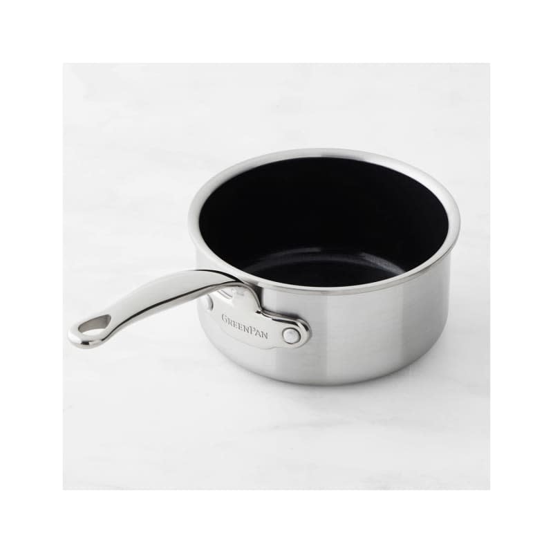 GreenPan Premiere Stainless-Steel Ceramic Nonstick Saucepan 1 1/2-Qt.