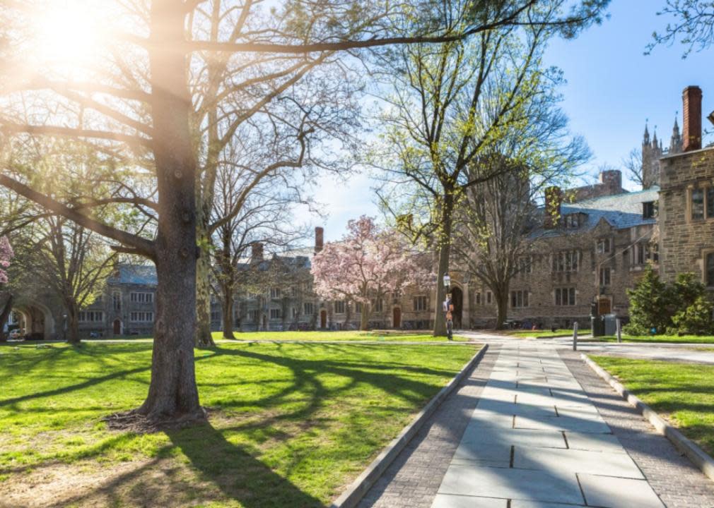 A walkway through Princeton.