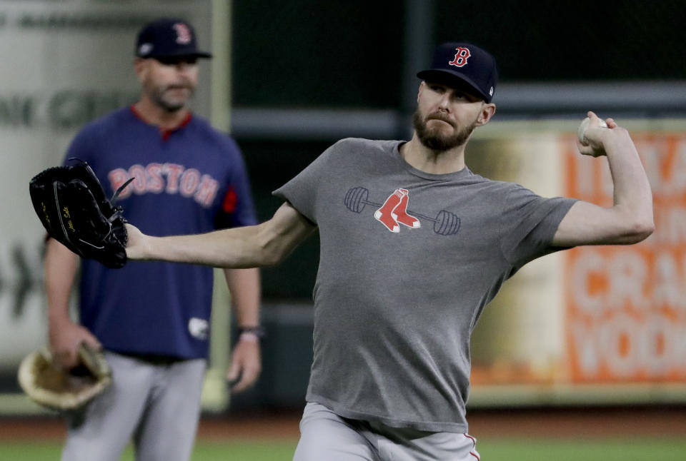 Red Sox ace Chris Sale reportedly pranked the media with joke about belly button ring causing his illness. width=