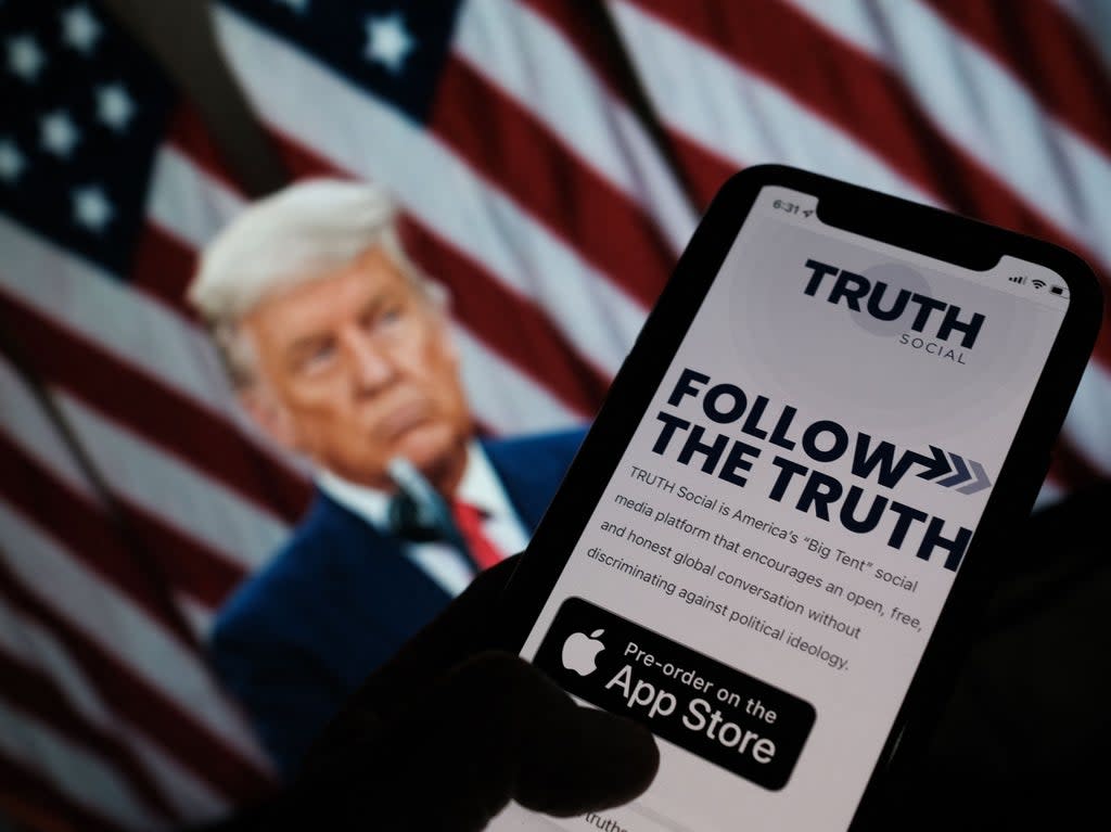 TRUTH Social is Donald Trump’s new social network (AFP via Getty Images)