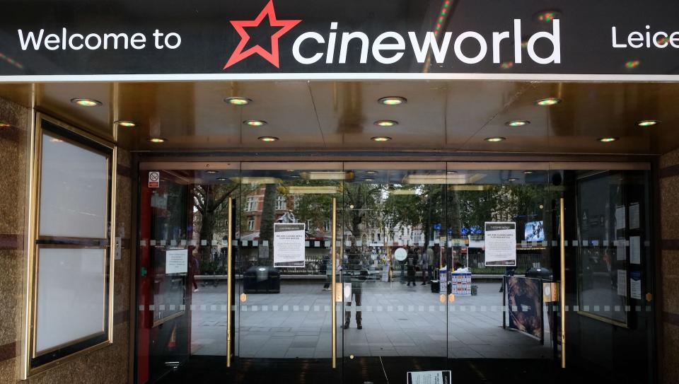 Mandatory Credit: Photo by Matthew Chattle/Shutterstock (10948630a)Cineworld cinemas are closed until further notice and until major films are releasedCineworld cinemas now closed until futher notice, London, UK.