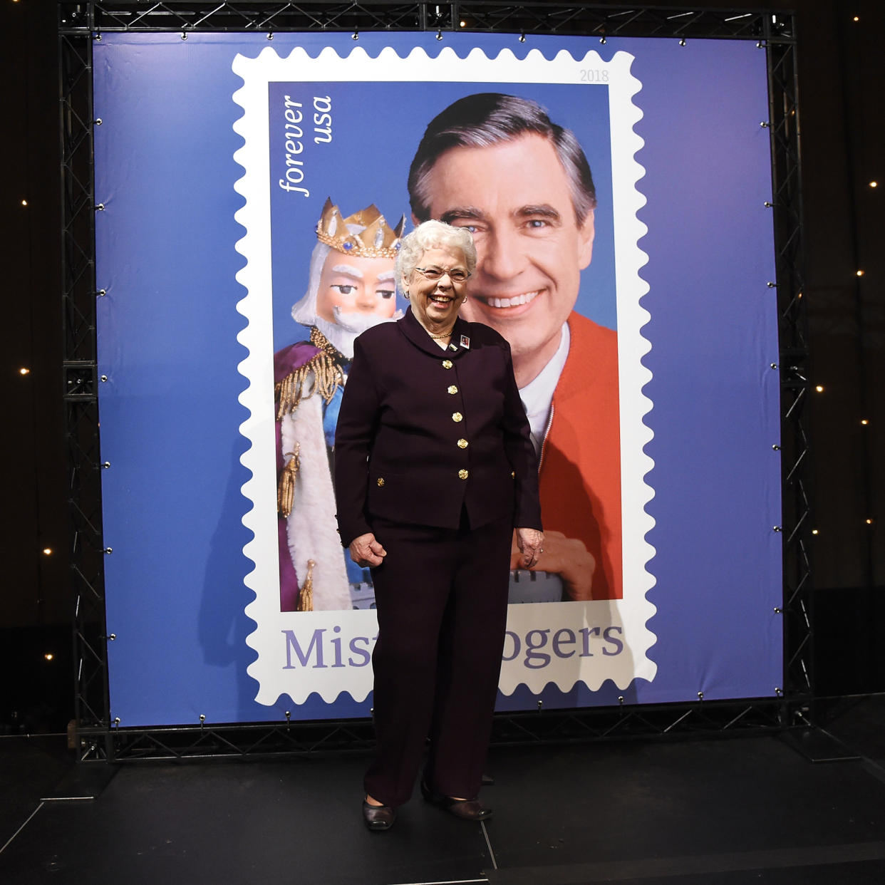 U.S. Postal Service dedicates Mister Rogers forever stamp (Jason Merritt / Getty Images)