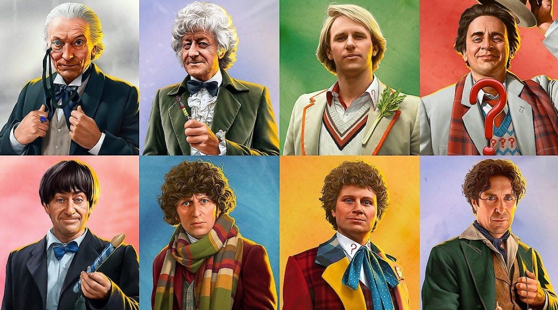 Doctor Who lineup from 1963 to 1996