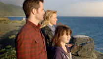 Chris Pine, Elizabeth Banks and Michael D'Addario in DreamWorks Pictures' "People Like Us" - 2012