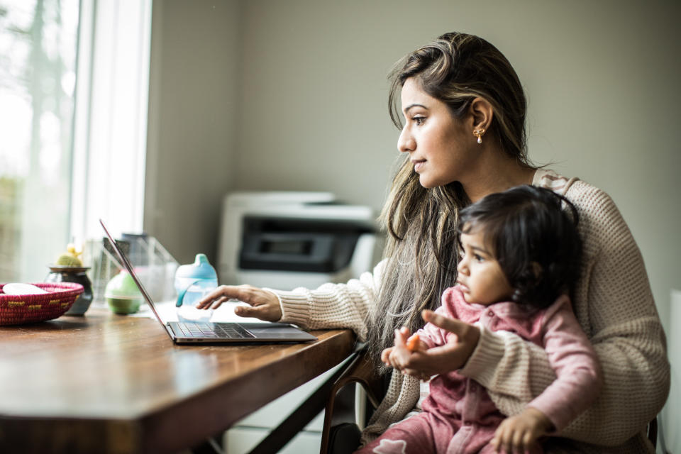 Employers may continue to be more flexible with work-from-home policies even after there's a vaccine for COVID-19. (Photo: MoMo Productions via Getty Images)