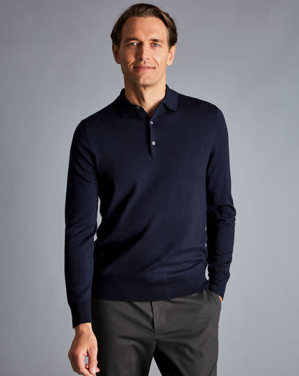 <p><a href="https://go.redirectingat.com?id=74968X1596630&url=https%3A%2F%2Fwww.charlestyrwhitt.com%2Fus%2Fmerino-polo-sweater---navy%2FKNJ0394NAV.html%3Fpf%3Dpdp_colour_swatch&sref=https%3A%2F%2Fwww.menshealth.com%2Fstyle%2Fg43909526%2Fbest-knitted-polo-shirts%2F" rel="nofollow noopener" target="_blank" data-ylk="slk:Shop Now;elm:context_link;itc:0;sec:content-canvas" class="link ">Shop Now</a></p><p>Merino Polo Sweater</p><p>$99.00</p><p>charlestyrwhitt.com</p>