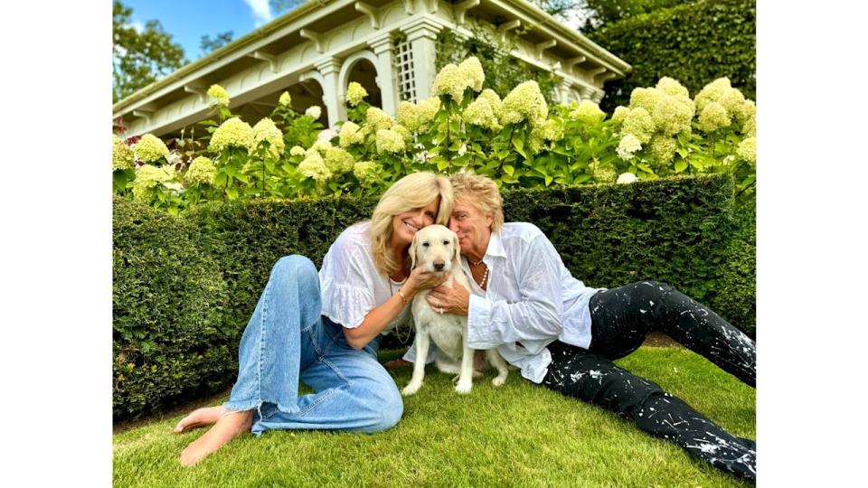 Penny and Rod with their dog Lily