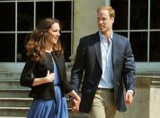 Royals rarely show PDA and public, but William and Catherine were caught holding hands shortly after their wedding.