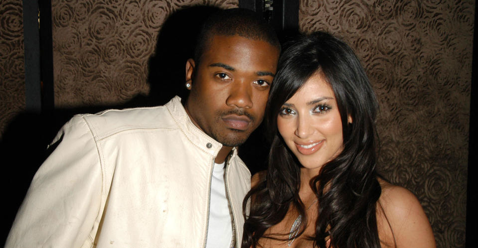 Kim Kardashian with Ray J in 2007 (Getty Images)