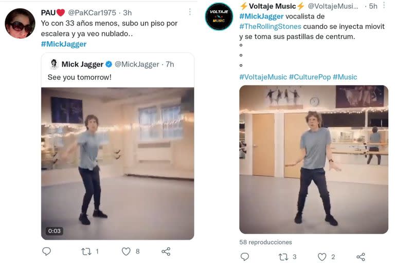 Mick Jagger generó una ola de divertidos comentarios en redes sociales