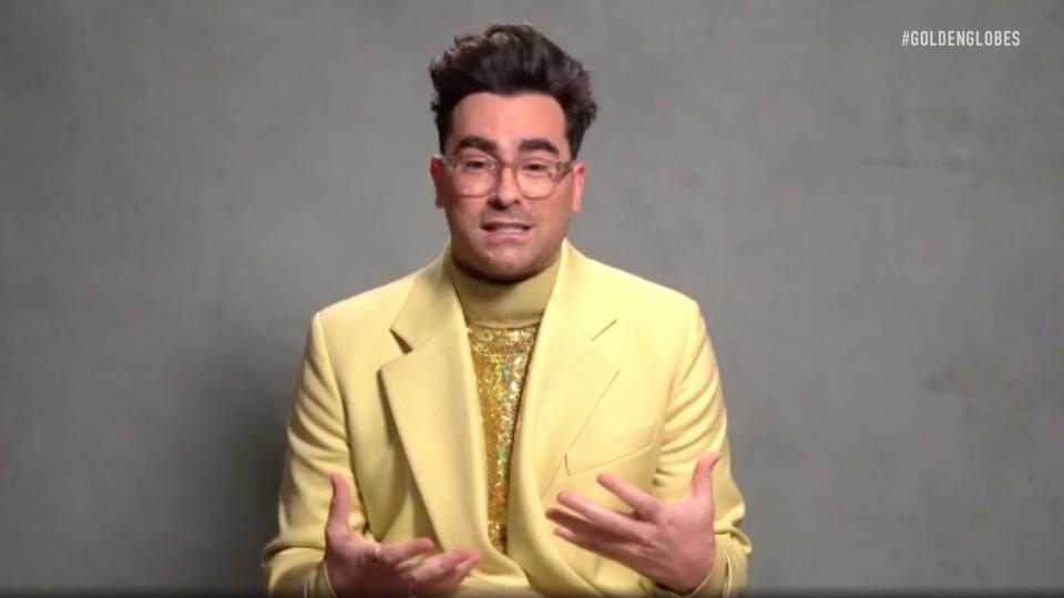 Dan Levy in Valentino Couture