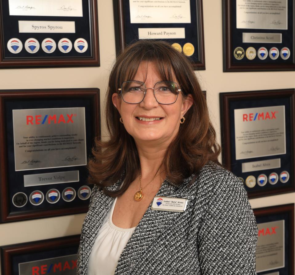 Isabel Alves, president of the Dutchess County Association of Relators and an associate broker with RE/MAX Town and Country at her office in Fishkill on March 20 2024.