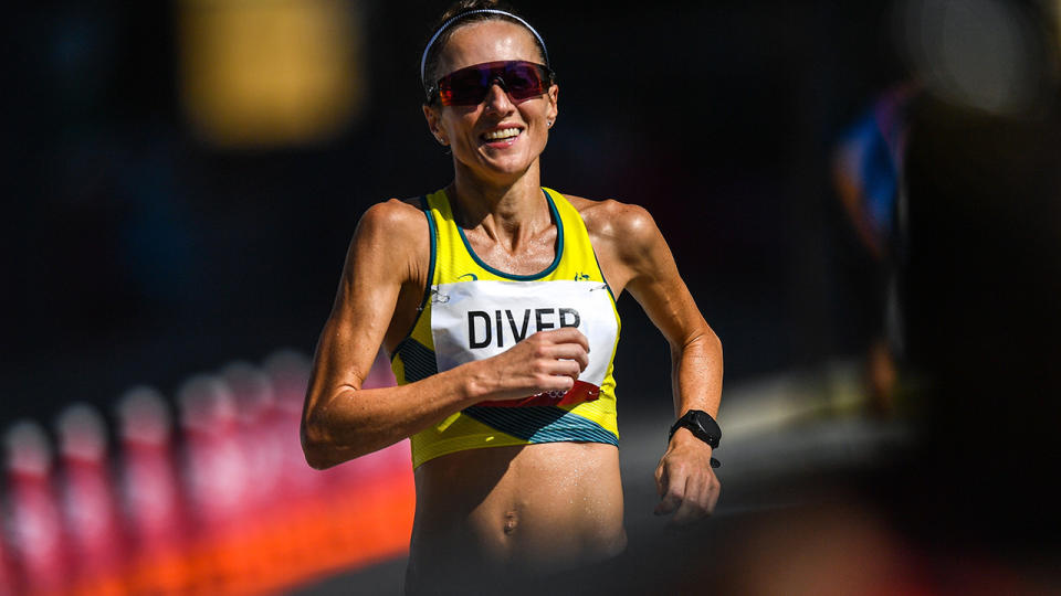 Australia's Sinead Diver finished 10th in the women's marathon at the Tokyo Olympics. (Photo By Ramsey Cardy/Sportsfile via Getty Images)