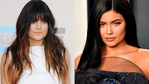 Kylie Jenner in 2013 and in 2020. (Photo: Jon Kopaloff/Frazer Harrison/Getty Images)
