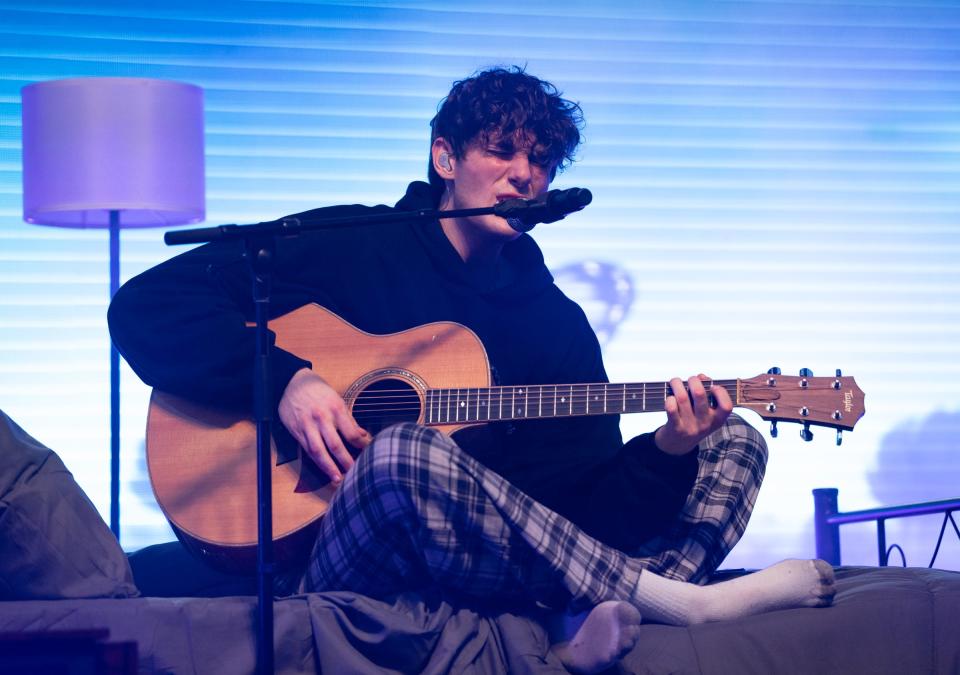 American singer, songwriter and producer Jvke performs at the Inn Cahoots Outdoors, presented by C23 Live, as part of South by Southwest in Austin, Texas, March 16, 2023. 