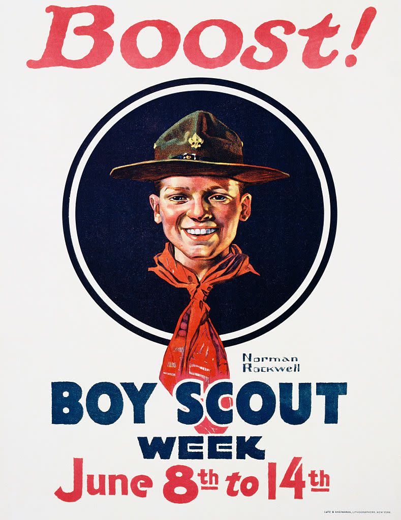 9) Norman Rockwell Frequently Painted for the Scouts