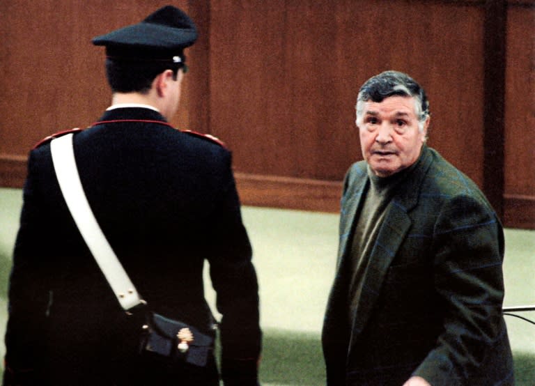 Salvatore 'Toto' Riina, shown here during his trial in 1993, was the last overall Mafia boss. He died last year