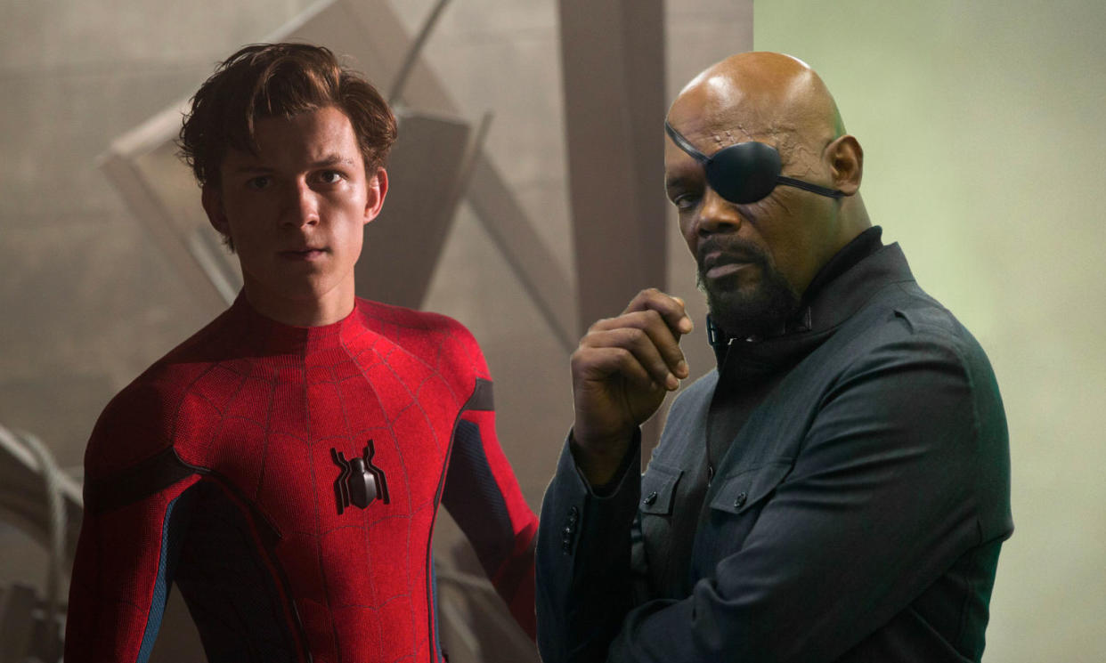 Could Nick Fury appear in <i>Spider-Man: Far From Home</i>? (Sony Pictures/Marvel)