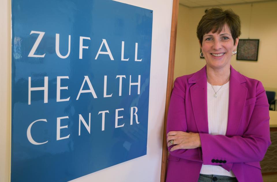 Frances Palm, the new CEO of Zufall Health, at her office in Dover.