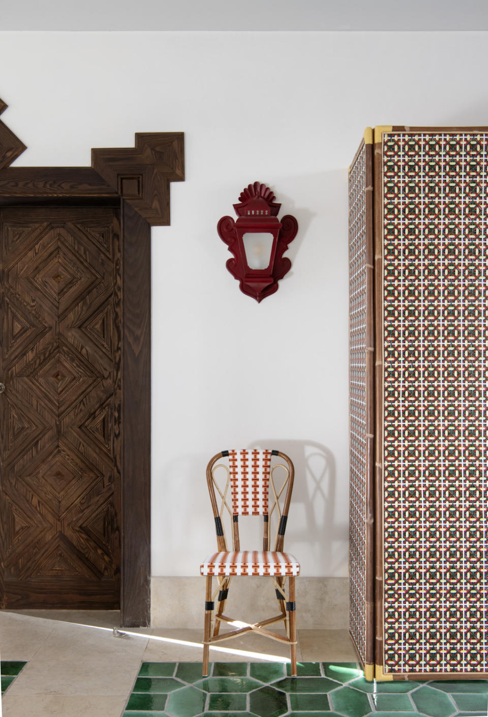 The Bruant chair from the Maison Gatti as seen at Christian Louboutin's Vermelho Melides hotel in Portugal.