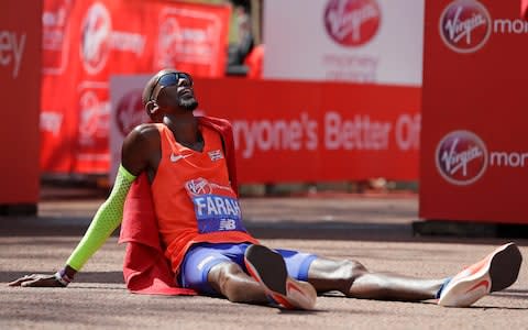 farah's marathon - Credit: AP