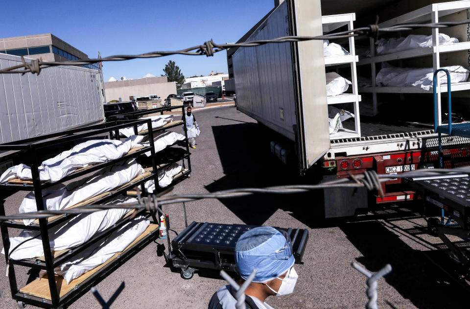 Im El Paso reichen die Plätze im Leichenschauhaus längst nicht mehr für die Corona-Toten aus. (Bild: Mario Tama/Getty Images)