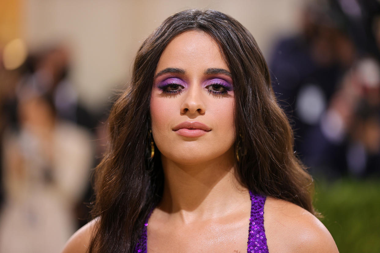 Camila Cabello, 24, shared several photos of herself glammed up for the camera, as well as a goofy shot without any makeup. (Photo: Theo Wargo/Getty Images)