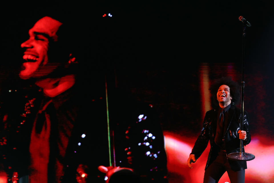 NEW YORK, NEW YORK – MARCH 30: Maxwell performs at Barclays Center on March 30, 2022, in New York City. - Credit: Taylor Hill/Getty Images