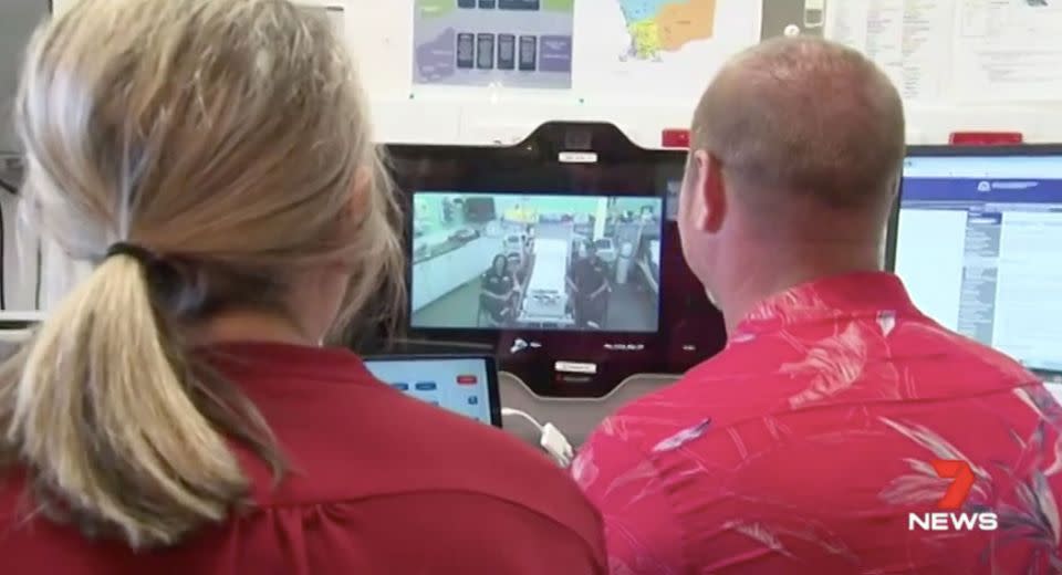 Ryan dialed into the Emergency Telehealth Service in Perth. Source: 7 News