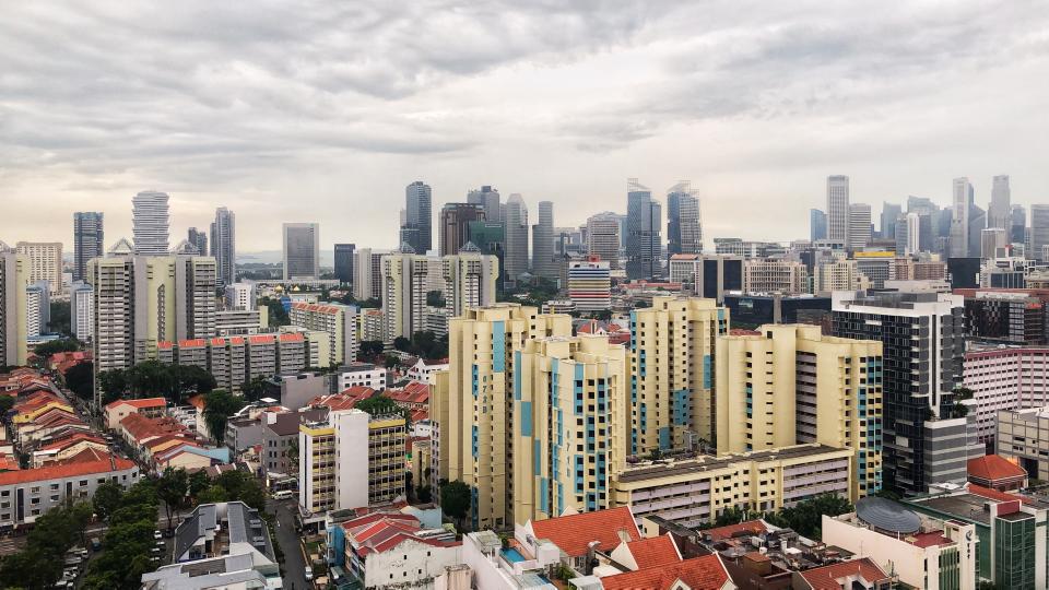 An afternoon aerial view of Singapore Central Little India region public housing estate. Service and conservancy charges in all PAP-run town councils are set to rise from 1 July 2023.