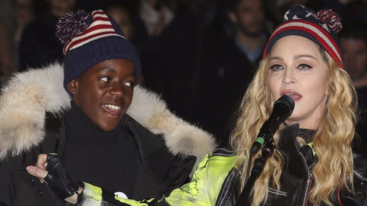 Madonna und Sohn David (Bild: dpa)