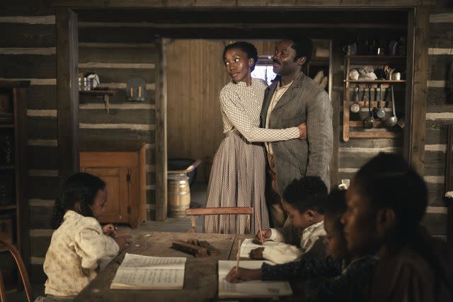 Emerson Miller/Paramount+ David Oyelowo and Lauren E. Banks on 'Lawmen: Bass Reeves'