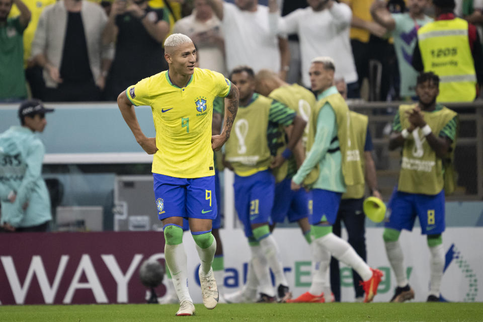 Richarlison se encargó de realizar las dos anotaciones con las que ganó Brasil (Foto de: Sebastian Frej/MB Media/Getty Images)