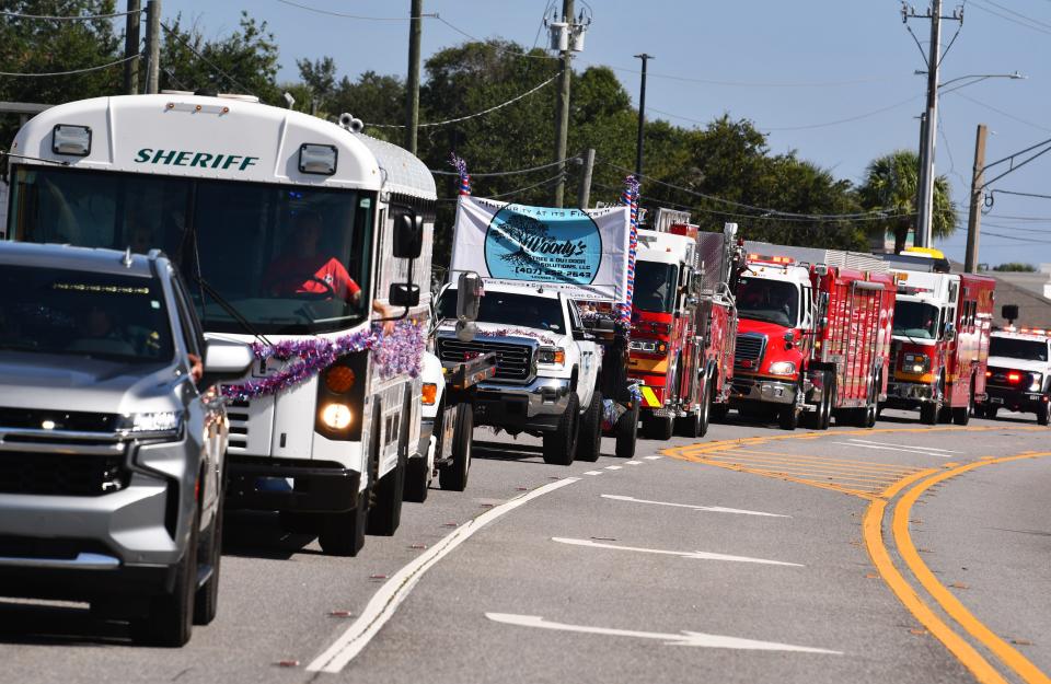 The Brevard County Sheriff's Office Charity, Inc. held their Merritt Island 4th of July parade Thursday morning on North Courtenay Parkway.