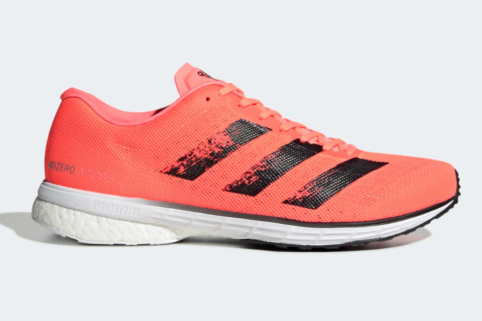 adidas, running shoes, orange, neon