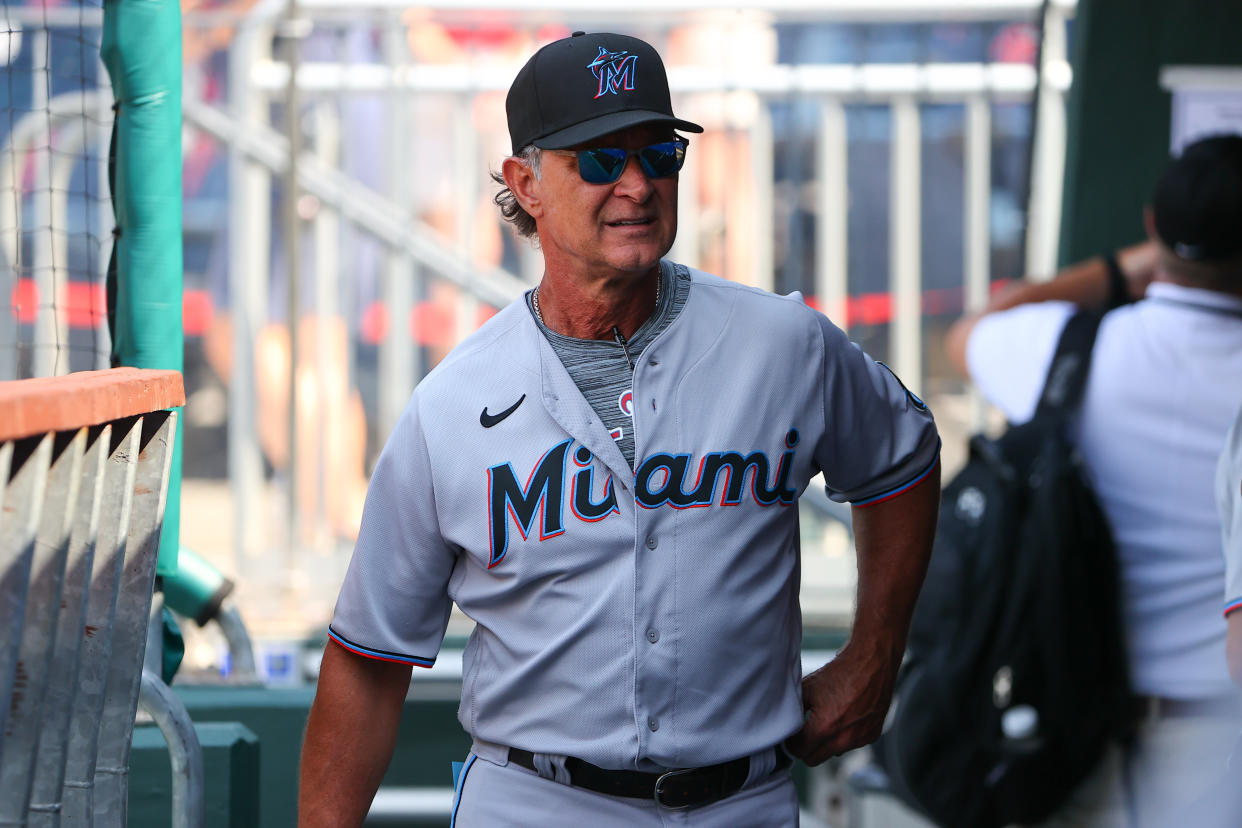 Miami Marlins manager Don Mattingly