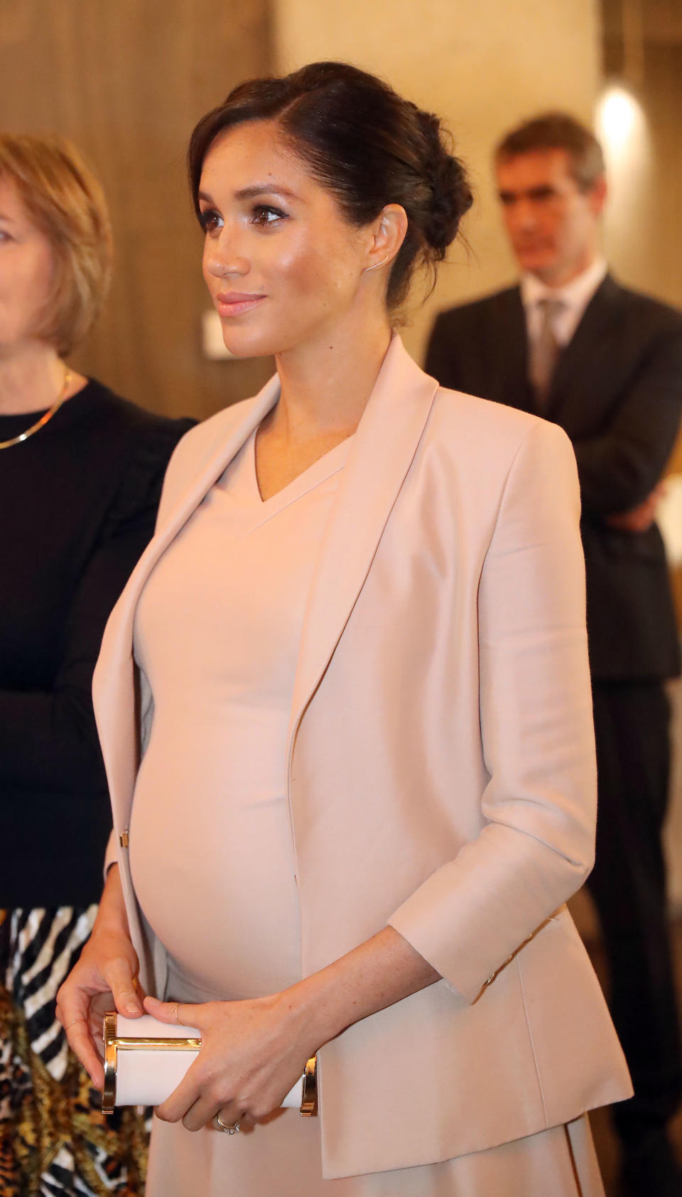 Meghan is expecting her and Harry’s first child [Photo: Getty]