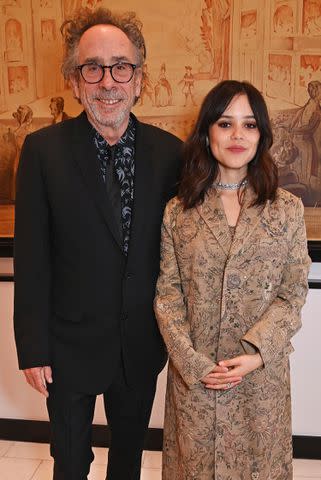 <p>Dave Benett/ Getty Images</p> Tim Burton and Jenna Ortega on Nov. 7, 2023